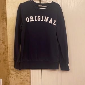 H&M navy blue boy sweater size 6-8 GUC